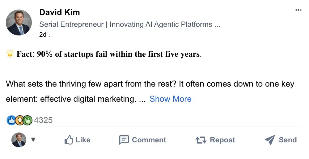 linkedin post example for entrepreneurs-min